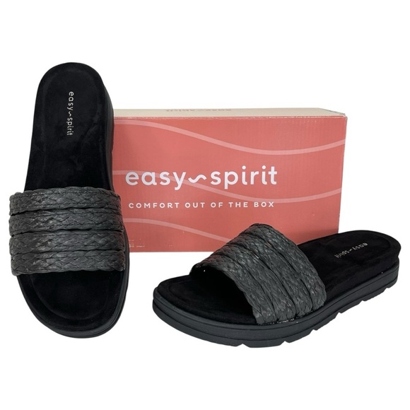 Easy Spirit Salma2 Black Womens Slide Sandals Size 8.5M - Picture 11 of 11